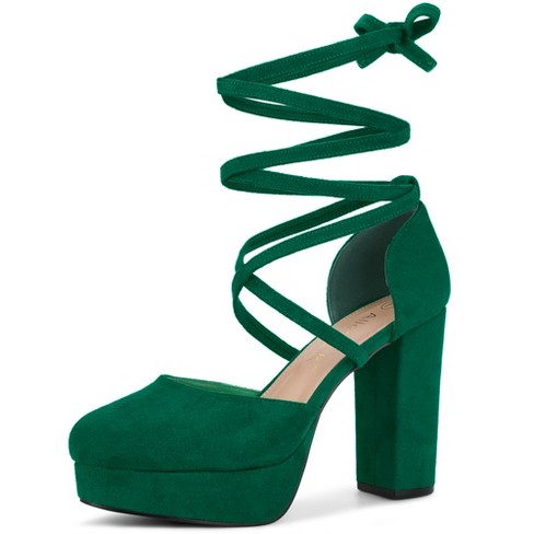 Emerald green sale platform shoes