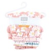 Hudson Baby Infant Girls Shorts Bottoms 4-Pack, White Coral Daisy - 2 of 4