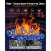 VEVOR Fire Glass, 10LBS / 4.5KG High-Temperature Resistant Fireplace Rocks, 1/2-Inch / 12.7 mm Reflective & Smokeless Firepit Glass Rock, Cobalt Blue - 4 of 4
