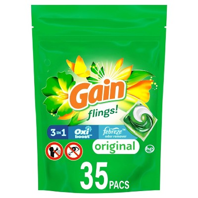 Gain flings! Laundry Detergent Pacs Original - 35ct