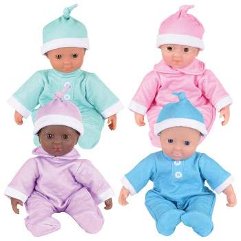 Kaplan Early Learning Co. Soft Baby 11" Dolls - Set of 4