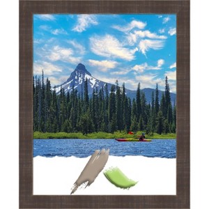 Amanti Art Whiskey Brown Rustic Wood Picture Frame - 1 of 4