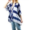 Women's Tie Dye Lace Crochet Back Duster - KORI - 4 of 4