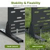 PexFix 72 in. x 35 in. Outdoor Privacy Rectangle Screen Galvanized Steel Panel Divider in Black - 4 of 4