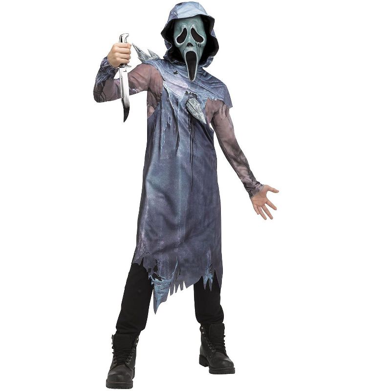 Dead by Daylight Icebound Phantom Ghost Face Boys' Costume, 1 of 2