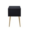 Royal Hampton Square End Table with Drawers, Black & Gold - 4 of 4