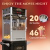 FONTOI 6/8/10/12/16/20 OZ Popcorn Machine with Cart Stainless Steel Kettle Heated Warming Deck and Old Maids Drawer for Easy Cleanup - 4 of 4