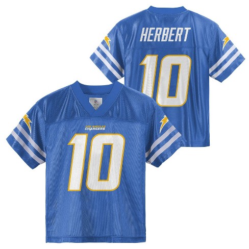 Nfl Los Angeles Chargers Toddler Boys' Short Sleeve Herbert Jersey