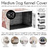 Sweet Jojo Designs Dog Crate Kennel Cover 36in. Peony Floral Garden Pink and Ivory - 4 of 4