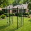 Metal Garden Arch Trellis, 7.3Ft Black for Raised Beds, Plant Support for Cucumbers & Climbing Vegetables - 4 of 4