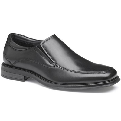 Johnston & Murphy Men's Ardmore Black Leather Moc Toe Venetian Slip On Loafer Shoe