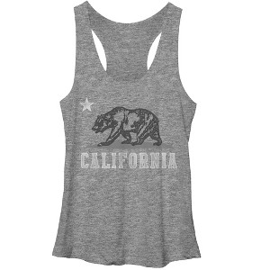 Women's Lost Gods California Bear Racerback Tank Top - 1 of 3