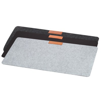 Unique Bargains Felt Dual Side Soft Smooth Office Home Writing Desk Mouse Pads 3 Pcs