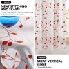Deconovo 1 Panel Round Embroidered Design Flower-LeafSheer Curtain For Bedroom And Livingroom - 2 of 4