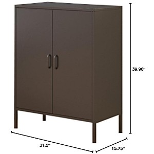 Metal Storage Cabinet with 2 Adjustable Shelves,  Locking Cabinet for  Home,Shoes, Office, Dining Room - 1 of 3
