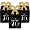 Big Dot of Happiness Roaring 20's - Square Favor Gift Boxes - 1920s Art Deco Jazz Party Bow Boxes - Set of 12 - 2 of 4