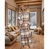 ADR Women's Zip Up Robe Fleece Soft Warm Plush Oversized Zipper Bathrobe - 2 of 4