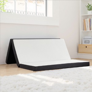 MAYEERTY 4inch Twin XL Size Tri Folding Memory Foam Mattress, Portable Mattress, Non-Slip Bottom, White - 1 of 4