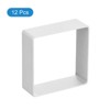 Unique Bargains Metal Square Cookie Biscuit Cookie Cutter 1.8 inch x 1.8 inch x 0.67 inch Silver 12 Pcs - 3 of 4