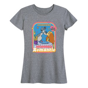 Women's - Disney - Lady and the Tramp Spaghetti Dinner For Two Short Sleeve Graphic T-Shirt - 1 of 4