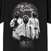 Squid Game Guards Iconic on Black Adult Crew Neck Short Sleeve T-shirt - 2 of 3