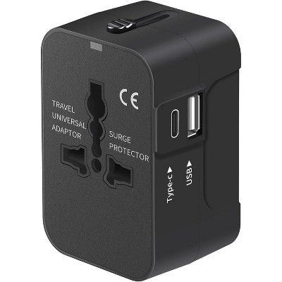 MaseiKar Travel Adapter with USB C, Universal All in One Worldwide Travel Adapter Power Converters Wall Charger AC Power Plug Adapter