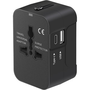MaseiKar Travel Adapter with USB C, Universal All in One Worldwide Travel Adapter Power Converters Wall Charger AC Power Plug Adapter - 1 of 4