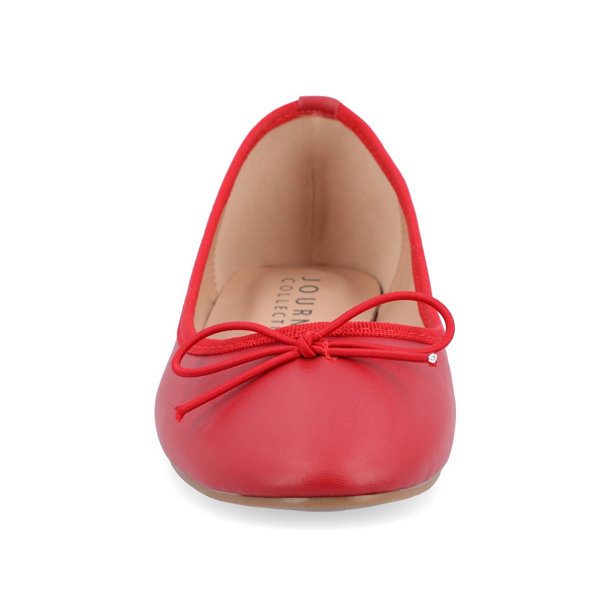 Обувь Journee Collection Women's Vika Slip On Round Toe Ballet Flats Red 7 — фото 6