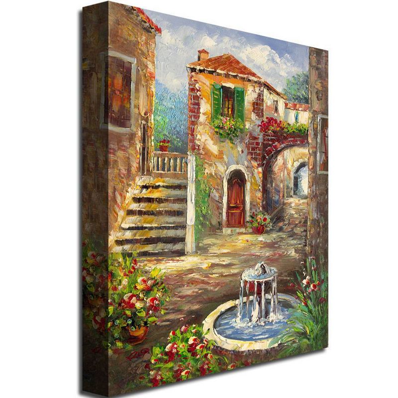 18&#34;x24&#34; Tuscan Cottage by Rio - Trademark Fine Art, Gallery-Wrapped, Giclee Print, Contemporary Landscape, Multicolored Canvas Art, 3 of 7