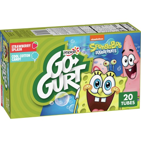 Yoplait Go-gurt Strawberry/cotton Candy Fat Free Kids' Yogurt - 40oz/20ct :  Target