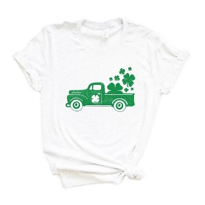 Simply Sage Market Women's Shamrock Truck Short Sleeve Graphic Tee - 1 of 4