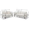 2-Piece Velvet Chesterfield Sofa Set with Roll Arms and Button Tufting, 5-Seat Convertible Luxury Couch for Living Room - 4 of 4