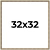 PosterPalooza | Square Textured Gold Picture Frame - UV Acrylic, Foam Board Backing, Hanging Hardware - 3 of 4