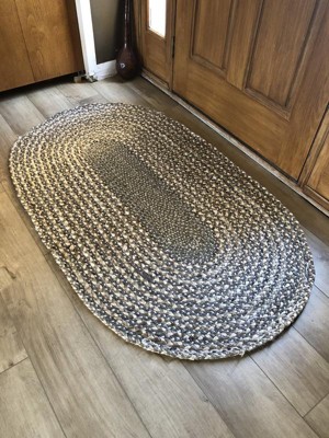 nuLOOM Draya Braided Jute Gray 6 ft. Round Rug TADC01B-R606 - The Home Depot