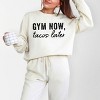Simply Sage Market Gym Now Tacos Later Lightweight Garment Dyed Sweatshirt - 2 of 4