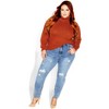 Women's Plus Size Softly Sweet Sweater - copper | CITY CHIC - 2 of 4