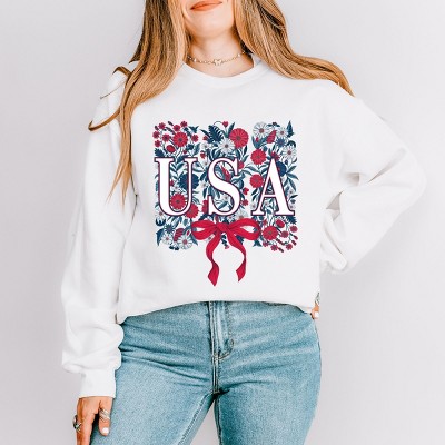 Simply Sage Market USA Floral Coquette Sweatshirt