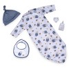 Paradise Galleries Reborn Baby Doll - My Sleepy Star, Mayra Garza Designer's Doll Collections, Includes Gown, Beanie, Bib, Pacifier, Doll Baby Bottle - 4 of 4