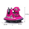 INFURNIC Baby Walkers Kids Ride On Bumper Car with 360 Degree Rotation and Parental Control, Red, 26.18"*26.18"*18.74" - 4 of 4
