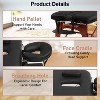 BestMassage Massage Table 2-Fold Portable Spa Bed with Height Adjustabe & PU Leather, Black - 3 of 4