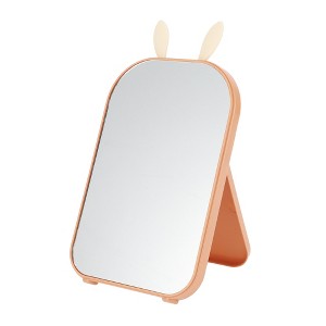 Unique Bargains Convenient Cartoon Ears Desktop Cosmetic Mirror 1 Pc - 1 of 3