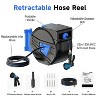 GardenJoy Retractable Garden Hose Reel,  1/2 in. x 130 ft. , Wall Mounted, 180-Degree Swivel Bracket - 3 of 4