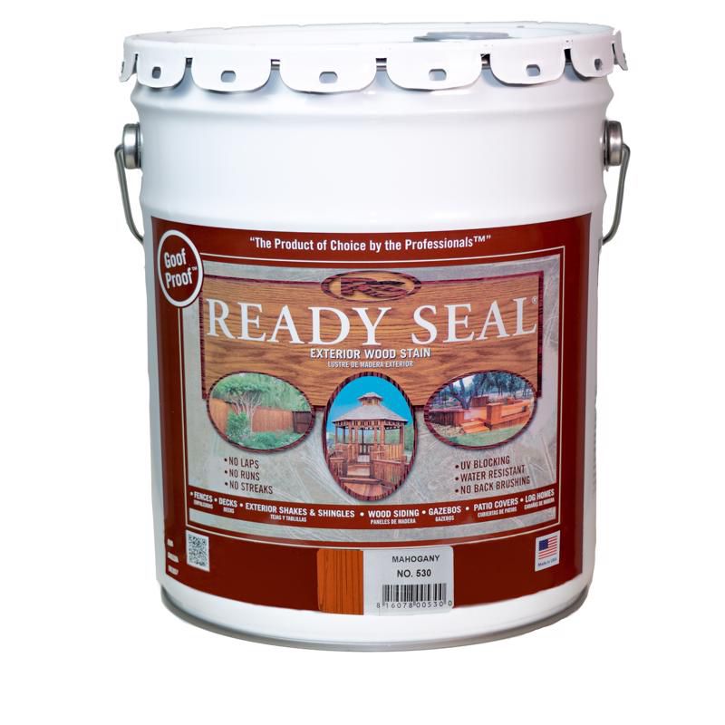 Ready Seal Goof Proof Semi-Transparent Mahogany Oil-Based Penetrating Wood Stain/Sealer 5 gal, 1 of 3