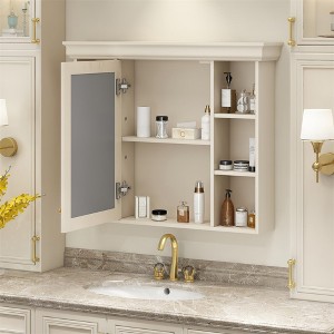 Bathroom Cabinet Wall Mounted, Bathroom Medicine Cabinet with Mirror Door, Wall Mounted Utility Cabinet for Bathroom Kitchen Laundry - 1 of 4