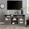 Bella Depot 60"W Retro TV Stand for 65'' TV, TV Console Cabinet with Storage, Open Shelves Entertainment Center for Living Room and Bedroom - 3 of 4