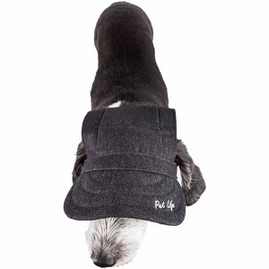 Pet Life Cap-Tivating UV Protectant Adjustable Fashion Dog Hat Cap, LG, Black - 1 of 4