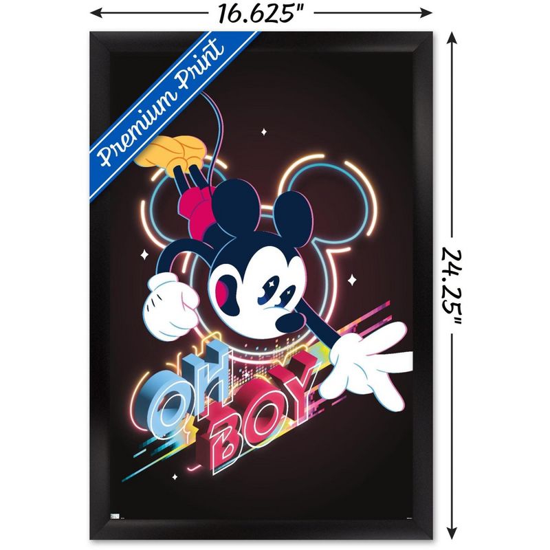 Trends International Disney Mickey Mouse - Oh Boy Framed Wall Poster Prints, 3 of 7