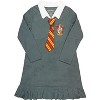 Harry Potter Pajama Girls Hermione Gryffindor Uniform With Tie Fleece Nightgown - 4 of 4