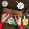 Big Dot of Happiness Colorful Happy Birthday - Assorted Hanging Birthday Party Favor Tags - Gift Tag Toppers - Set of 12 - 2 of 4
