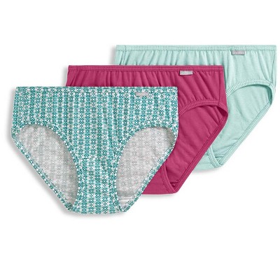 Jockey Women's Elance Bikini - 3 Pack 7 Soft Rose/avenue Geo/turquoise ...
